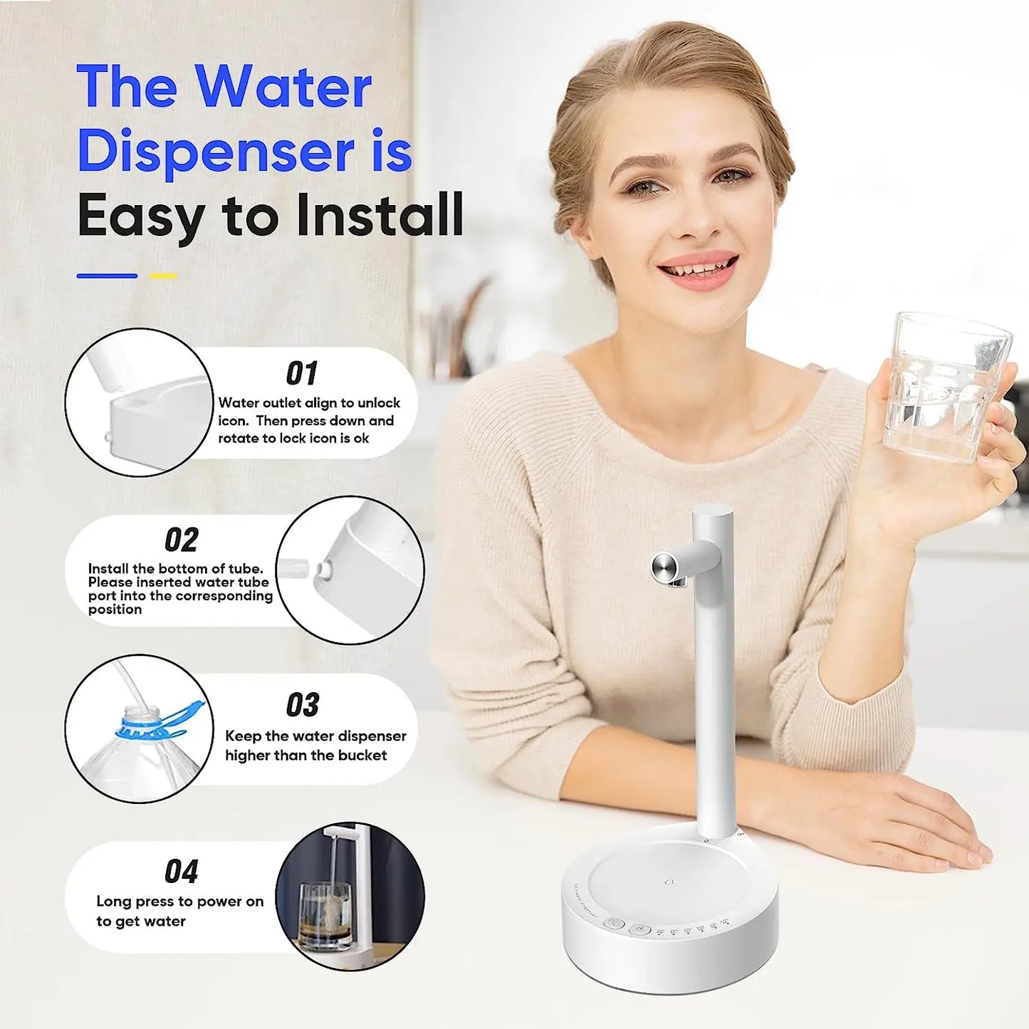 Home Up Innovations™ Desktop Water Dispenser